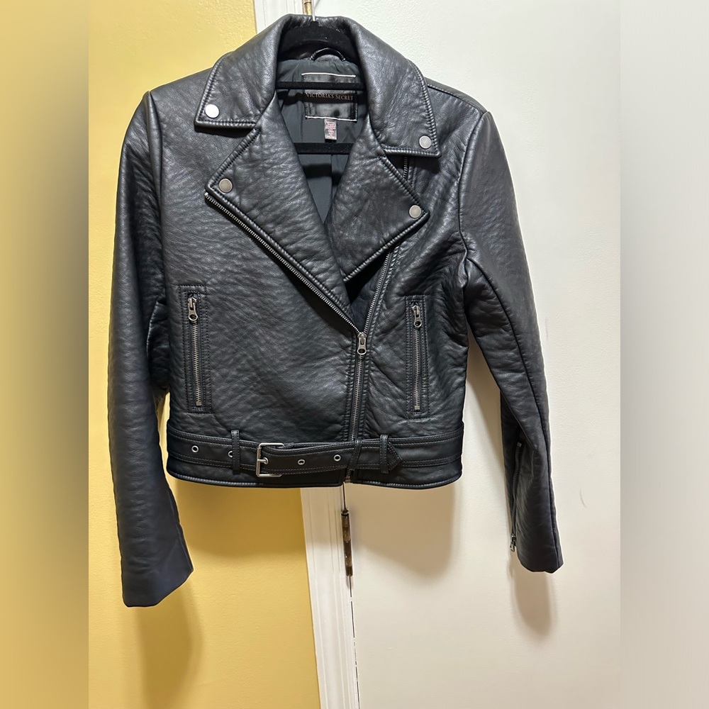 VICTORIA SECRET FAUX LEATHER BIKER JACKET(S)